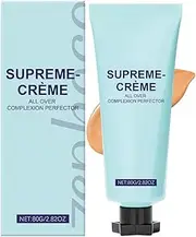 Creme All-Over Complexion Perfector, Creme Moisturizer, All-Over Complexion Perfector, Concealer & Coverage With Brush, Waterproof & Transfer-Resistant Skin Tint (Medium skin tone)