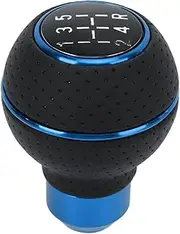Car Shift Knob, Shift Knob Universal Aluminum Alloy with 4 Car Adapter Sleeves (Blue)