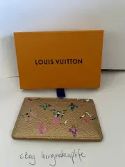 Louis Vuitton GOLD MONOGRAM FW 2022 Card Case Holder Wallet NEW AUTHENTIC LV