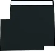 50 Pack A7 Black Envelopes 7.25x5.25 Inches – Premium Colored Stationery Envelopes for Business, Invitations, DIY Crafts & Formal Events