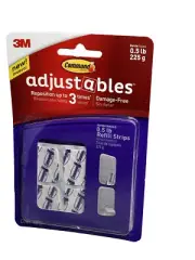 3M Command Refill Strips Adjustables 0.5 Lb