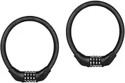 Kisangel 2 Pcs Bike Lock Heavy Duty Combination Lock Tire Lock Bike Chain Lock Cycle Lock Password Lock Motorcycle Disc Lock Scooter Lock Bike u Lock Motorcycle Chain Lock Password Padlock