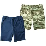 Member's Mark 2-Pack Boys Active Woven Shorts Blue/Green Camo 6/7