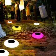 Solar Lamp RGB Outdoor Remote Control UFO Underwater Changeable Swimming Pool