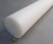 UHMW White Round Rod 3.50" Diameter x 72" Long, 1 Unit, Extruded