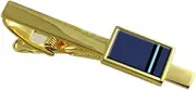 [Select Gifts] RAF Airforce Insignia Rank Air Commodore Gold-Tone Tie Clip Pouch