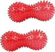 Healvian 2pcs Peanut Back Roller for Muscle Relaxation Mini Shoulder Neck Waist Leg Massager Portable Easy to Use