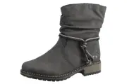 Rieker Stiefel Stiefelette Stiefeletten Winterstiefel Boots Schuhe grau Z6893