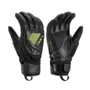 Leki WCR C-Tech 3D Gloves, Black/Yellow, 10