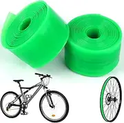 SYXLS 2 Rolls Bike Tire Liners, Bike Inner Tube Protector, Anti-Puncture Inner Tube Protection Tapes, Mountain Bike Inner Tube Liner, Tyre Liner, Compatible With 29"/26"/700 C(Green)