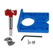 Achieve Alignment using 35mm Hinges Boring Jigs and Small Blue Lock Hole