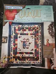 Vintage 1996 Daisy Kingdom Folk Art Quick Quilt Wall Kit Ragged Christmas