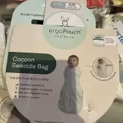 ErgoPouch Cocoon Swaddle Organic Cotton Baby Sleep Bag Marle ( Light GREY) NEW
