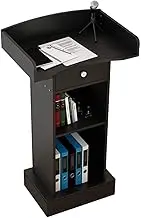 Lectern Podium Stand, Lectern Podium Stand,Presentation Lectern Stand/Stand-Up Podium with Drawer, Office Podium Height 110cm, Easy to Assemble,