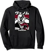 [Marvel] Venom Kanji Bearing Teeth Pullover Hoodie