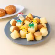 6Pcs Cartoon Animal Fruit Fork Cute Dessert Food Fork Chick Fox Frog Bento F-MA