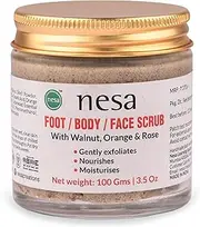 nesa Walnut Scrub (100 Gms) | Body Scrub | Foot Scrub | Face Scrub | Gentle exfoliation | Cleansing