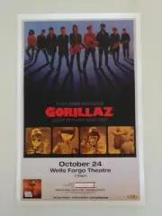 Gorillaz @ The Wells Fargo Theatre in Denver, Colorado 2010 - Concert Poster