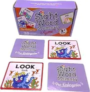 Sight Word Memory/Matching Game. Reading and Language Building for Grades Pre-Kindergarten Through Second Grade. Early Children's Reading Educational Game. Learn to Read (Pre-Kindergarten)