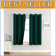 Luxury Blackout Curtain Panels - 100% Light Blocking, Thermal Insulated Grommets
