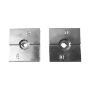 Strengthened Steel Dies (2) to suit Hydraulic Swaging Tool for stainless steel