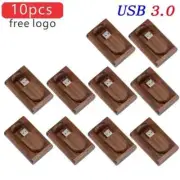 USB Flash Drive Wooden with Box Pendrive 3.0 128GB Memory Stick Wedding Gift Lot