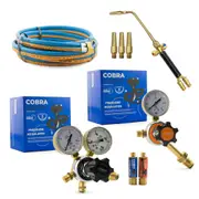 Harris Oxygen LPG Micro Torch Kit for Brazing with Hose and Regulators