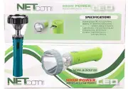 Rechargeable Torch light 1W LED Torch + 8pcs LED light