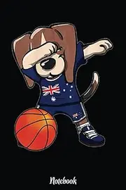 [ALEX ISHMAEL] Dabbing Beagle Australia Jersey Australian Basketball Lovers Notebook: Basketball Themed Blank Lined Journal Notebook for School, Work, Taking Notes & Gifting - for Boys & Girls, Teens, ... 110 pages