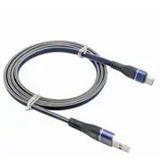 1M Cowboy Line Usb Type Cable Quick Charger Sync Cord Compatible Light Blue Cables & Adapters