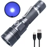 M3 365nm Blacklight Handheld USB Charging high Power Black Light UV Light for...