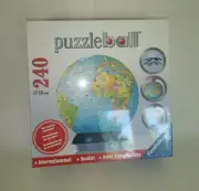 Ravensburger PuzzleBall 3D Globe Jigsaw Puzzle 240 Pieces The Earth Brand New T5