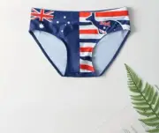 Men's Swim Briefs - Australian Flag Pattern. Aussie Budgie Smugglers Size XL