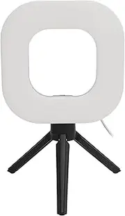 LED Video Conference Lighting, Selfie Light with Tripod Stand, Adjustable Color Temperature and Brightness, for Laptop, PC Screen, Desk, Dressing Table