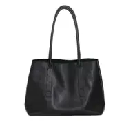 Pu Leather Handbag New Design Tote Bag Large Capacity Business Shoulder Bag Simple Casual Shopping Hand Bag