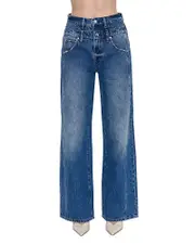 Pistola Caleb High Rise Relaxed Jeans in Echo