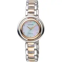 在飛比找森森購物網優惠-CITIZEN L 穿越時尚光動能女錶(EM0666-89D