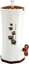 Snips Dosa Moka Espresso Coffee Grounds Plastic Dispensing Machine, White/Brown
