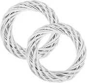 Alipis 2pcs DIY Wooden Wreath Circles for Christmas Garland Natural Vine Hanging Decor for Indoor and Outdoor Use Versatile Rustic Pendant for Holiday Home Decoration