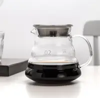 在飛比找樂天市場購物網優惠-咖啡壺 加厚 耐熱玻璃分享咖啡壺冰滴濾V60云朵可愛壺簡易手