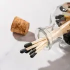 Mini Glass Bottles Matches Jars with Wood Cork Stoppers Jars Wishing Decora RODE
