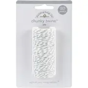 Doodlebug Monochromatic Chunky Twine 20yd-Gray MONOCT-4816