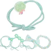 5pcs Girls Hair Ties Ponytail Holders Cute Hair Accessories for Girls Toddler Baby Hair Ropes