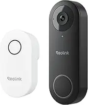 REOLINK Doorbell WiFi Camera - Wired 5MP Outdoor Video Door Bell, 5G Wi-Fi Security Cam System, Smart Detection Local Storage No Subscription, FrontDoor Home Surveillance, Customized Chime Ring