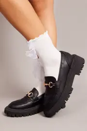 White Bow Decor Socks - Size ONE, Women's Gift