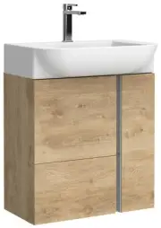 WS Bath Collections Camilia C55 Camilia 22" Wall Mounted Single - Wood