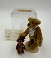 Little Gem Teddy Bears Hansel & Rudi Miniature Hand Stitched Plush Collectibles