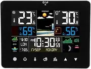 Wireless Weather Calendar Clock Color Touchscreen Display RF Sensor Temperature Humidity Meter Indoor Outdoor Home