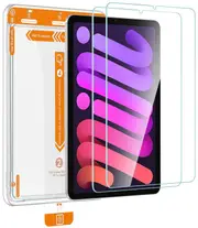 Tough On Tempered Glass Screen Protector for iPad mini A17 Pro / iPad mini 6th 8.3" (2 Pack) - Clear