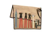 Farrier Tools Hoof Trim Shoeing Kit Hoof Nipper Rasp Knife 7 Pieces /Canvas Roll